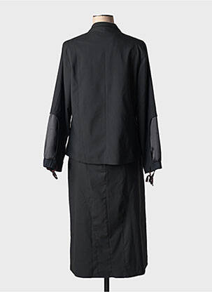 Ensemble jupe fermeture boutonnée sur le devant noir GRIFFON femme