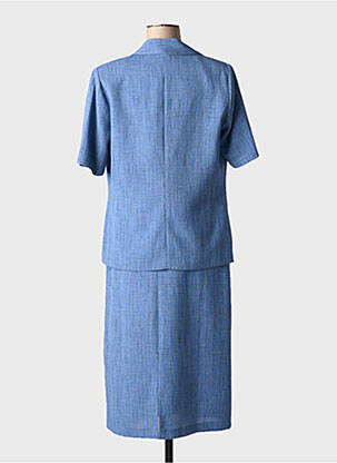 Ensemble robe type de veste casual bleu FRANCE RIVOIRE femme