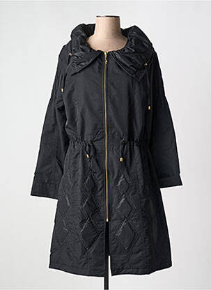 Trench coupe cintrée sans capuche noir GRIFFON femme
