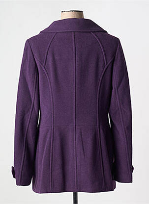 Manteau court coupe droite sans capuche violet CONCEPT K femme