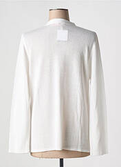 Gilet manches longues blanc GRIFFON pour femme seconde vue