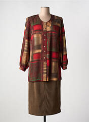 Ensemble jupe marron FRANCE RIVOIRE pour femme seconde vue