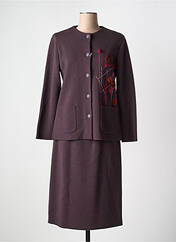 Ensemble jupe violet FRANCE RIVOIRE pour femme seconde vue