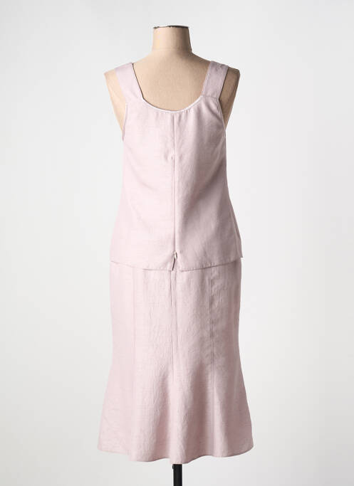 Ensemble jupe coupe cintrée rose FRANCE RIVOIRE femme