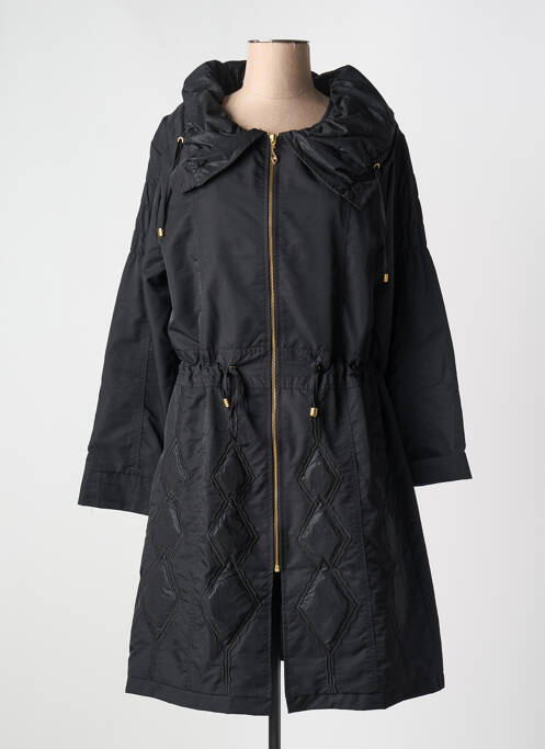 Trench coupe cintrée sans capuche noir GRIFFON femme