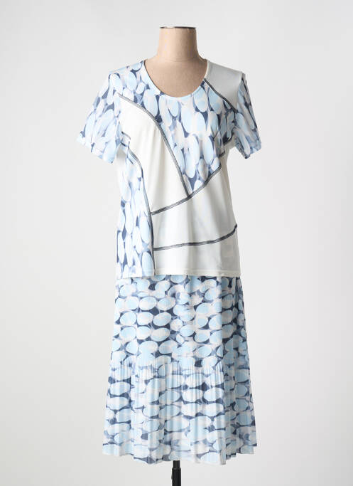 Ensemble jupe bleu GRIFFON pour femme