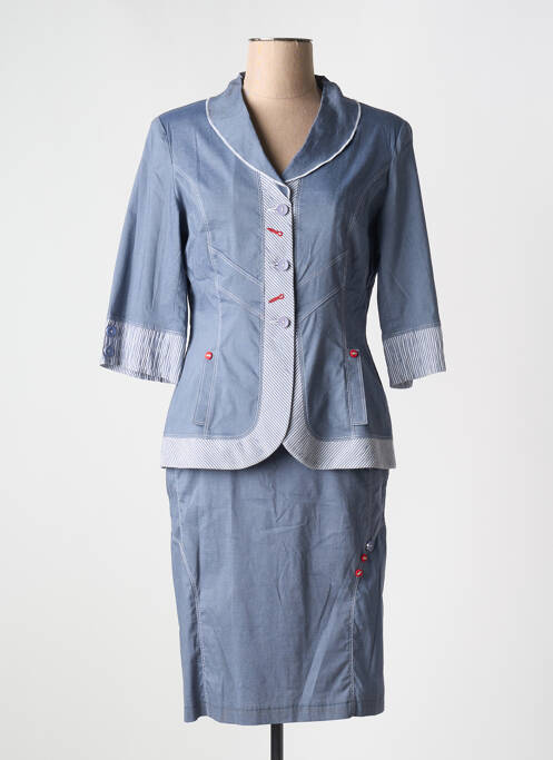 Ensemble jupe bleu GRIFFON pour femme