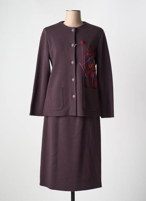 Ensemble jupe violet FRANCE RIVOIRE pour femme