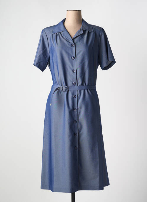 Robe mi-longue bleu GRIFFON pour femme