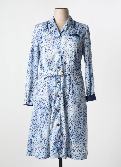 Robe mi-longue bleu GRIFFON pour femme