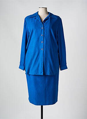 Ensemble jupe coupe droite bleu GUITARD femme