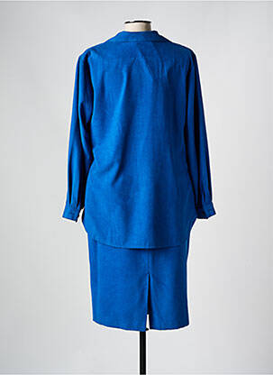 Ensemble jupe coupe droite bleu GUITARD femme