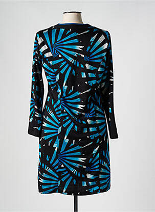 Robe courte manches longues manches longues bleu FRANCE RIVOIRE femme