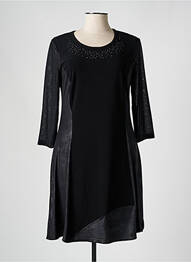 Robe courte manches longues manches longues noir MERI & ESCA femme