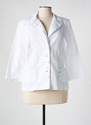 Blazer coupe cintrée blanc FRANCE RIVOIRE femme