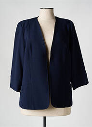 Veste chic col v bleu FRANCE RIVOIRE femme