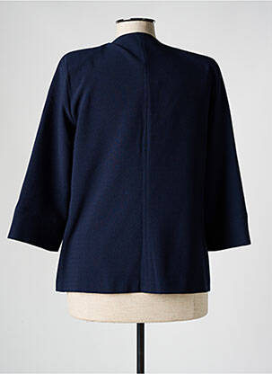 Veste chic col v bleu FRANCE RIVOIRE femme