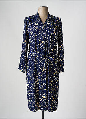 Robe mi-longue bleu FRANCE RIVOIRE pour femme