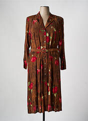 Robe mi-longue marron GUITARD pour femme seconde vue