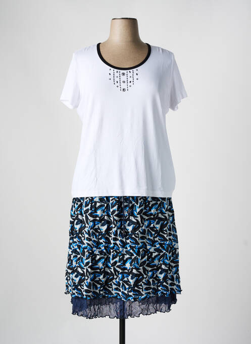 Ensemble jupe bleu GRIFFON pour femme