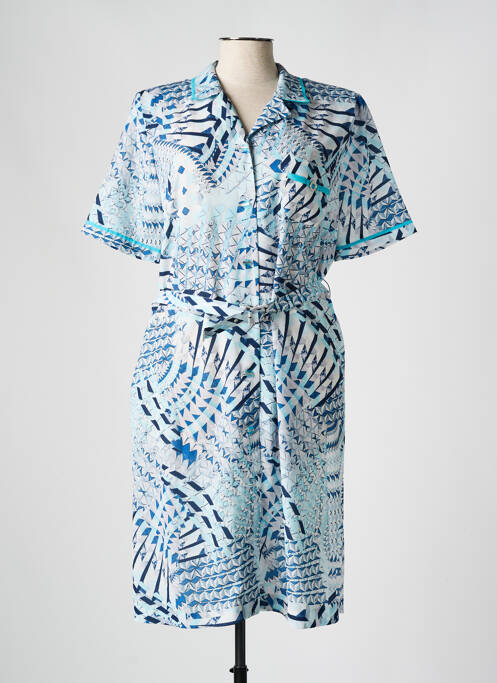 Robe mi-longue bleu FRANCE RIVOIRE femme