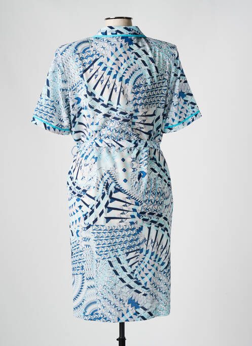 Robe mi-longue bleu FRANCE RIVOIRE femme