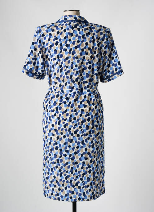 Robe mi-longue bleu FRANCE RIVOIRE femme