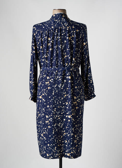 Robe mi-longue bleu FRANCE RIVOIRE pour femme