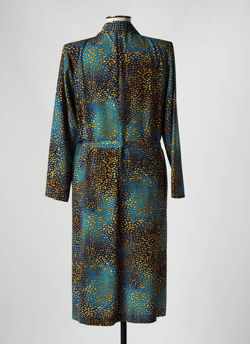 Robe mi-longue bleu IMPULSION pour femme