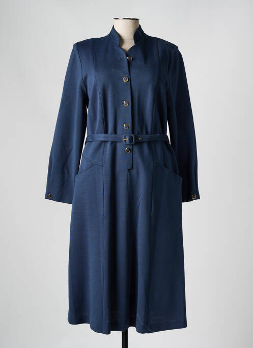 Robe mi-longue bleu IMPULSION pour femme