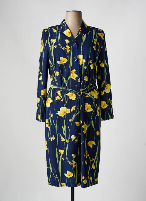 Robe mi-longue bleu IMPULSION pour femme