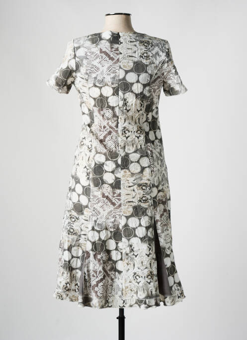 Robe mi-longue gris FRANCE RIVOIRE pour femme