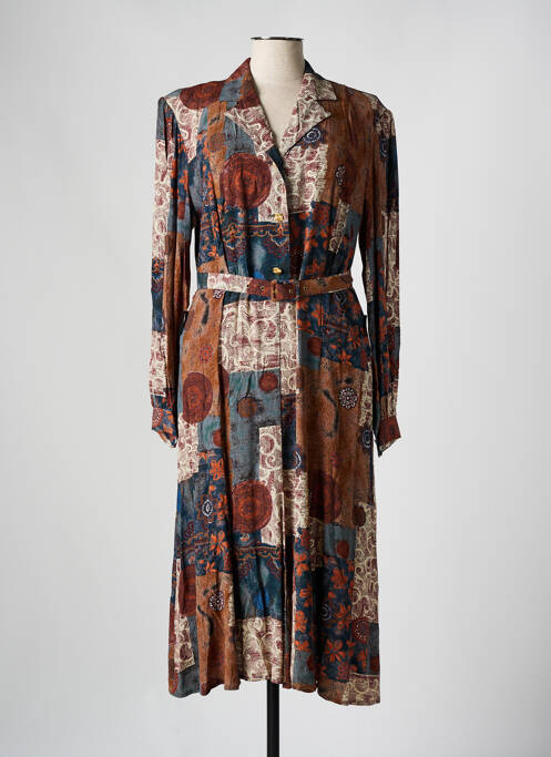 Robe mi-longue marron CHARLES GUITARD pour femme