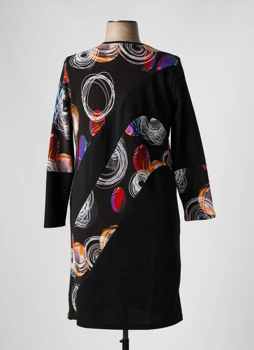 Robe mi-longue noir FRANCE RIVOIRE pour femme