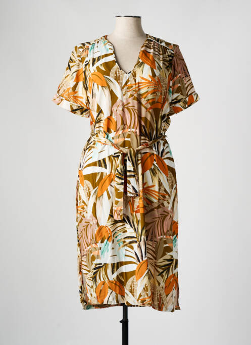 Robe mi-longue orange CONCEPT K pour femme