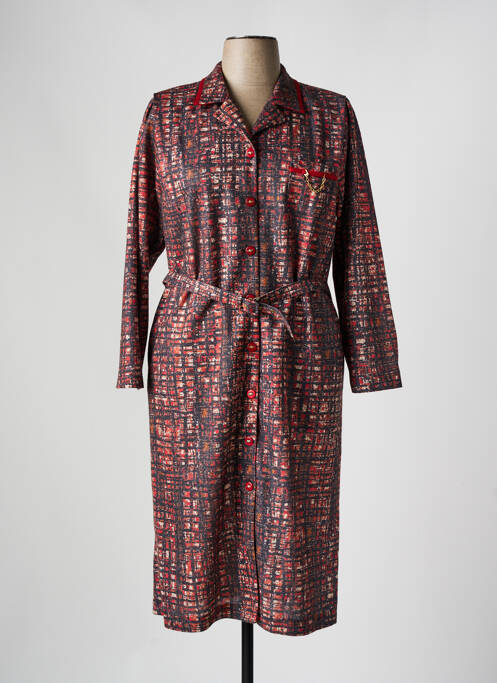 Robe mi-longue orange FRANCE RIVOIRE pour femme