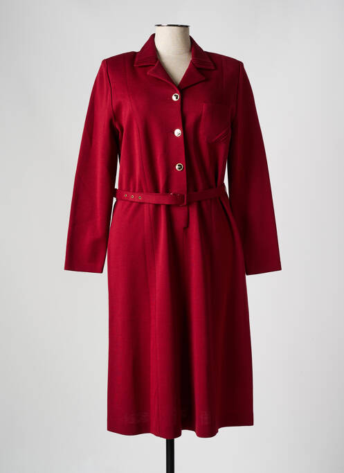 Robe mi-longue rouge FRANCE RIVOIRE pour femme