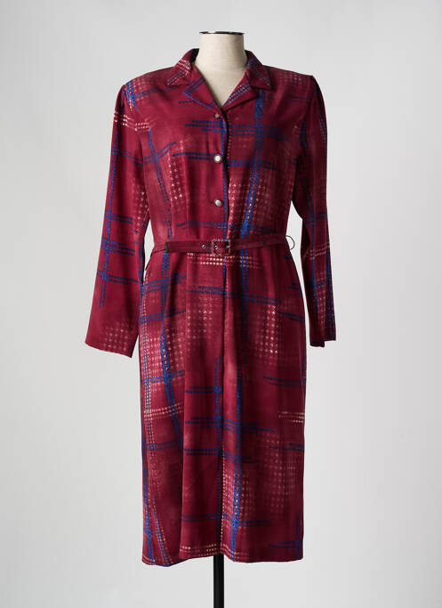 Robe mi-longue rouge FRANCE RIVOIRE pour femme