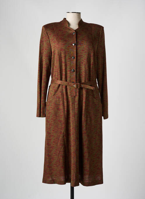 Robe mi-longue vert FRANCE RIVOIRE femme