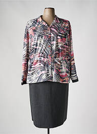 Ensemble robe type de veste casual gris FRANCE RIVOIRE femme