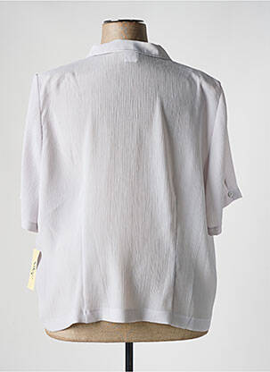 Chemisier manches courtes manches courtes gris FRANCE RIVOIRE femme