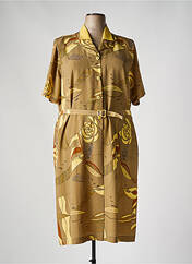 Robe mi-longue jaune IMPULSION pour femme seconde vue