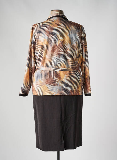 Ensemble robe marron FRANCE RIVOIRE pour femme