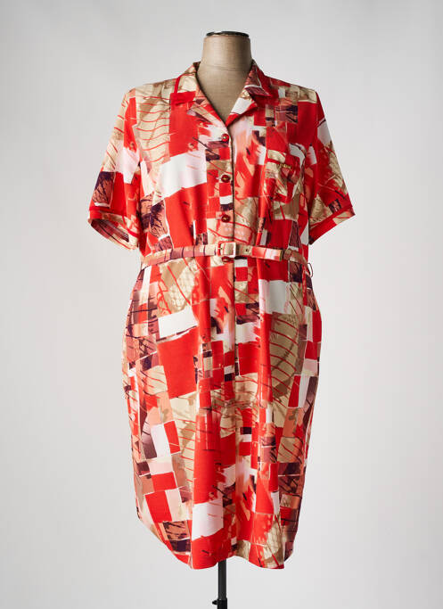 Robe longue orange FRANCE RIVOIRE pour femme