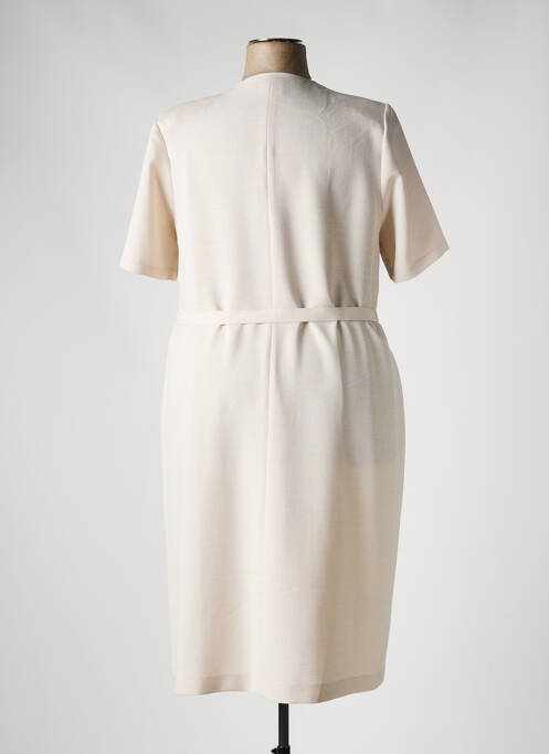 Robe mi-longue beige IMPULSION pour femme