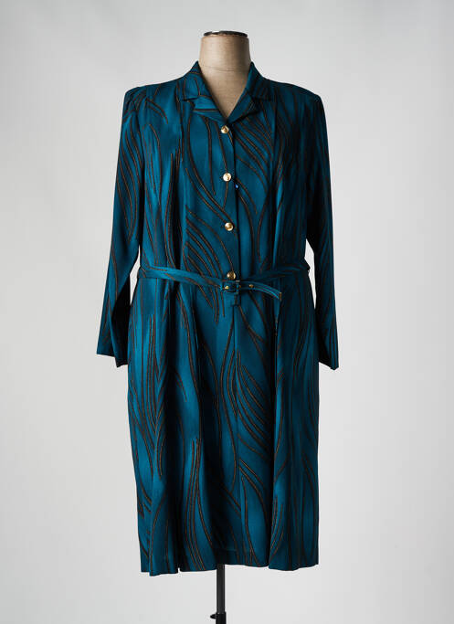 Robe mi-longue bleu FRANCE RIVOIRE pour femme