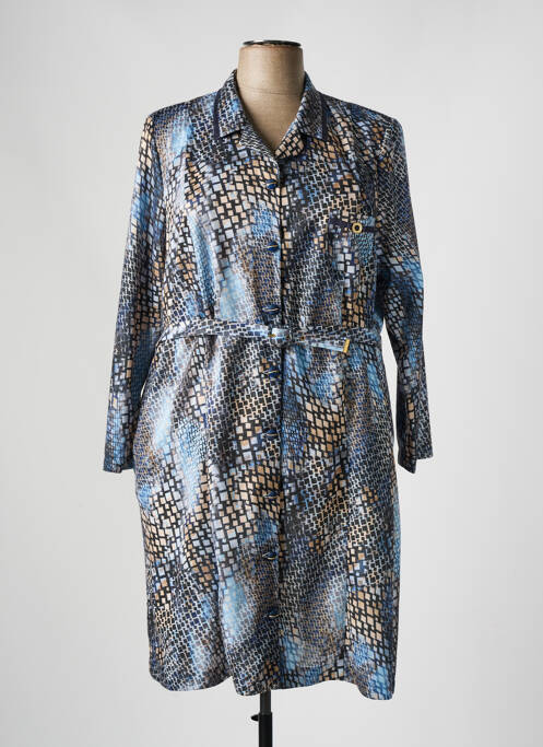 Robe mi-longue bleu FRANCE RIVOIRE pour femme