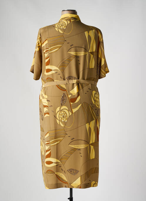 Robe mi-longue jaune IMPULSION pour femme