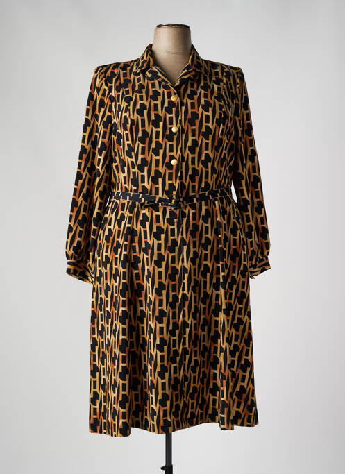 Robe mi-longue noir FRANCE RIVOIRE pour femme