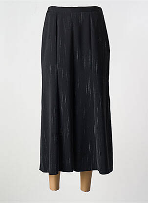 Jupe longue imprimé fantaisie noir FRANCE RIVOIRE femme